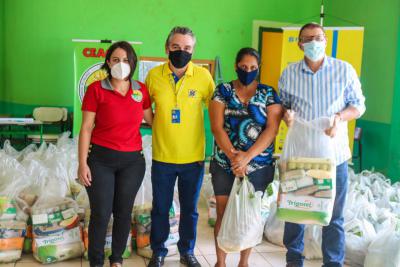 Ceagro e FundaÃ§Ã£o Banco do Brasil doam mais de 15 toneladas de alimentos em Laranjeiras do Sul 